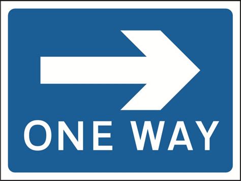 One Way Directional Sign Aura Sign Shop