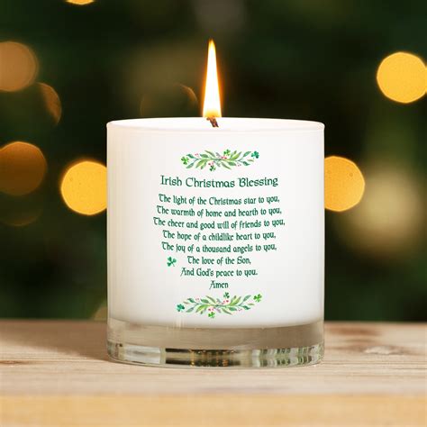 Irish Christmas Blessing Candle The Catholic Company