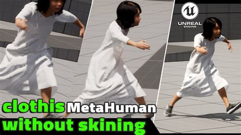 Create Cloth Simulation For Metahuman With Out Skining 5 Minute