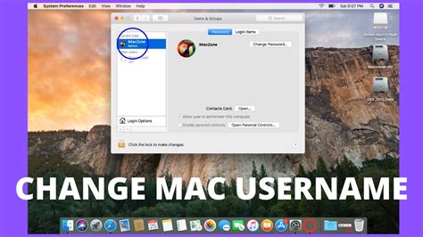 How To Change Mac Username Youtube
