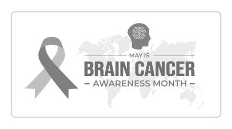 Brain Cancer Awareness Month Background Or Banner Design Template