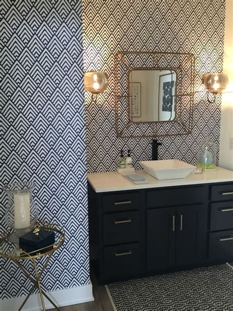 Navy Blue Powder Room Blue Powder Rooms Powder Room Beautiful Bathrooms