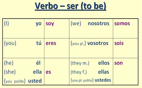 Verbs Year Spanish