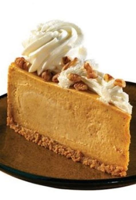 During the waiting, the waitress told.me that the 2 pumpkin cheesecakes that i ordered were not available until september. Pumpkin Cheesecake Recipe From the Cheesecake Factory (With images) | Pumpkin cheesecake recipes ...