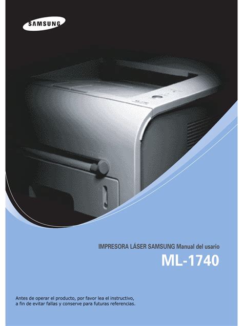 / still looking for how to download usb driver easily for your samsung device on. SAMSUNG ML 1740 - B/W LASER PRINTER MANUAL DEL USUARIO Pdf ...