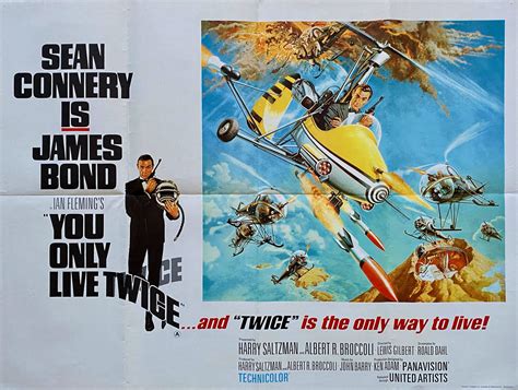 Original James Bond You Only Live Twice Movie Poster Sean Connery