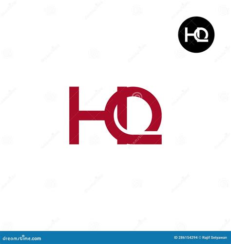 Letter Hq Monogram Logo Design Stock Illustration Illustration Of