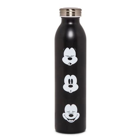 Disney Mickey Mouse And Friends Retro Mickey Water Bottle 20oz Black In