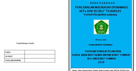 Beli buku soal cpns 2019 online berkualitas dengan harga murah terbaru 2021 di tokopedia! Contoh Buku Panduan PENAMAD (Pengenalan Madrasah) TP. 2019 ...