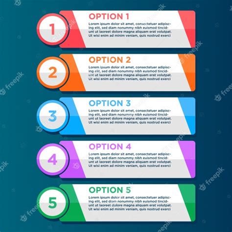 Premium Vector Options Infographic Banners