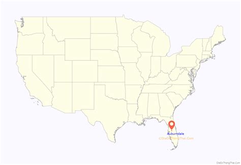 Map Of Auburndale City Florida