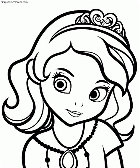 Dibujos Sin Colorear: Dibujos de la Princesa Sofía (Princesa Disney