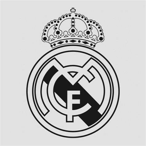 Real madrid gold logo wallpaper hd. Escudo Blanco Y Negro | Real Madrid | Pinterest | Blanco y ...