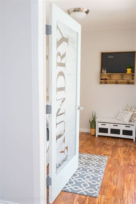 Do you have lots of books, you can design such study room with numerous shelves holding all of your books stock. LOVE this Laundry Room door! She uses vinyl letters then ...