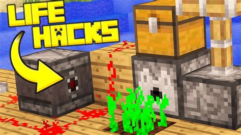 Because everyone here is horrible at explaining things. 20 Simple Minecraft LIFE HACKS! - YouTube