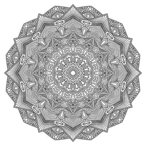 Kristen duke photography colorable bookmarks. Mandala coloring page with multiple angles - Very ...