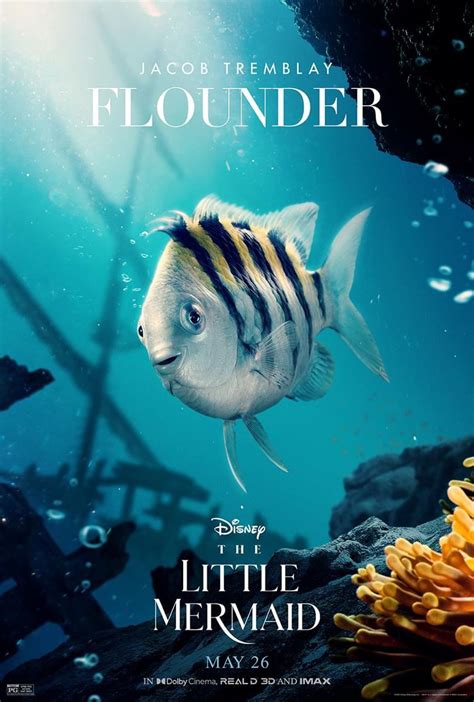 Character Posters For The Little Mermaid 2023 Live Action Movie Disney Live Action Action