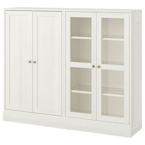 Ikea Havsta Storage Combination W Glass Doors White Made Of Wood From Sustainable Sources