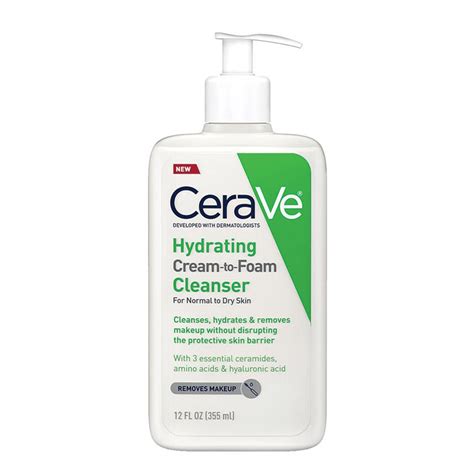 Cerave Hydrating Cream To Foam Cleanser Piel Seca Loidimpsa