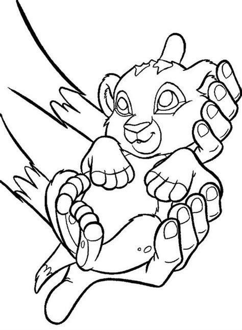 Baby simba coloring page free printable coloring pages. Coloring pages - Simba's Pride Fun site