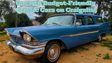 Get Your Dream Classic Car for Less: Craigslist Treasures Under $9K
