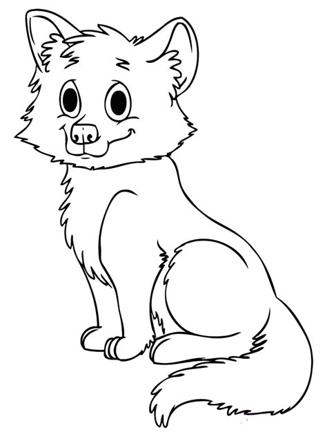 cute baby fox coloring pages  getdrawings
