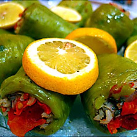 Biber Dolması Turkish recipes Best food ever Stuffed peppers