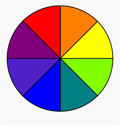Colors Clipart Color Wheel Color Wheel 8 Parts Free Transparent