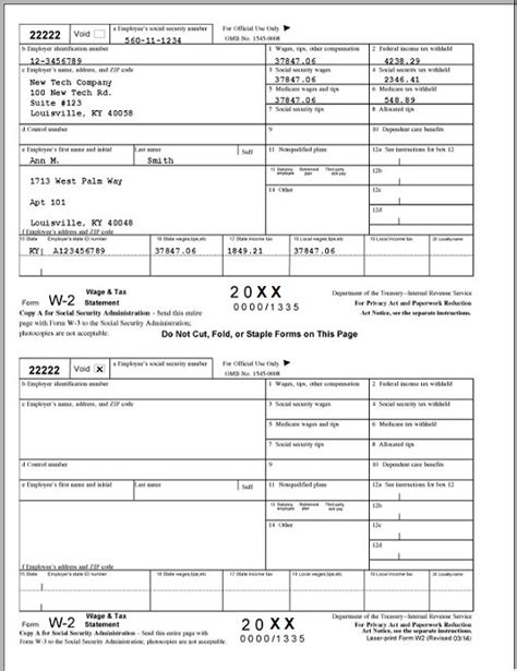 How To Fill Out And Print W2 Forms