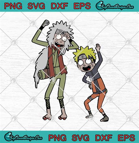 Rick And Morty Naruto And Jiraiya Mashup Funny Movies Cartoon Anime