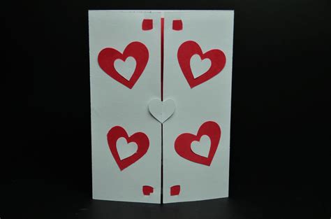 Valentines Day Pop Up Card Twisting Heart Creative Pop Up Cards