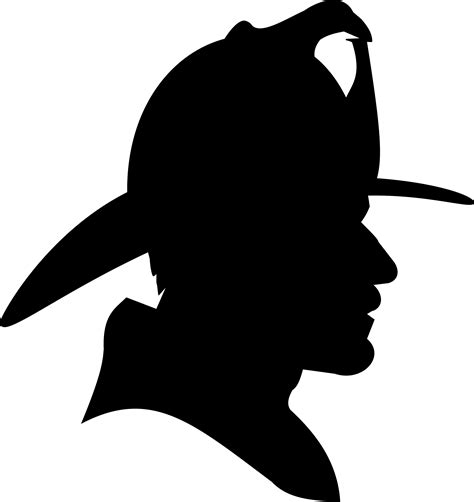 Firefighter Profile Silhouette By Studiohades Firefighter