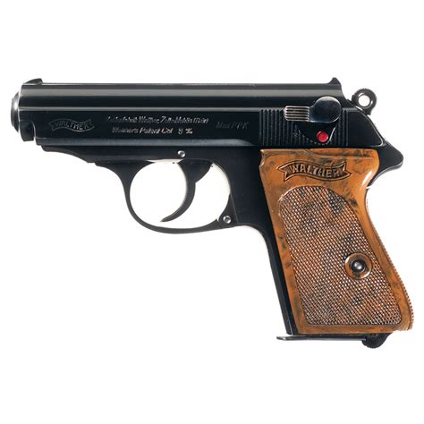 Walther Ppk Semi Automatic Pistol In Scarce 9mm Kurtz Caliber