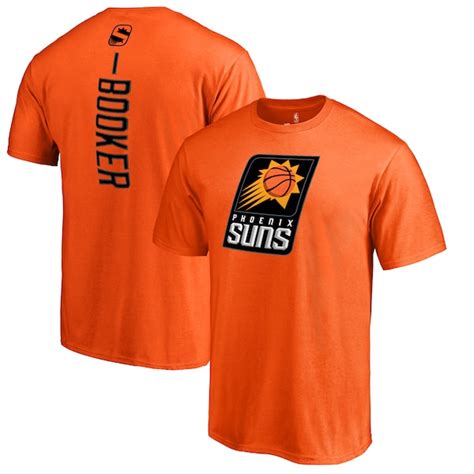Men S Phoenix Suns Devin Booker Orange Backer T Shirt Nba Store
