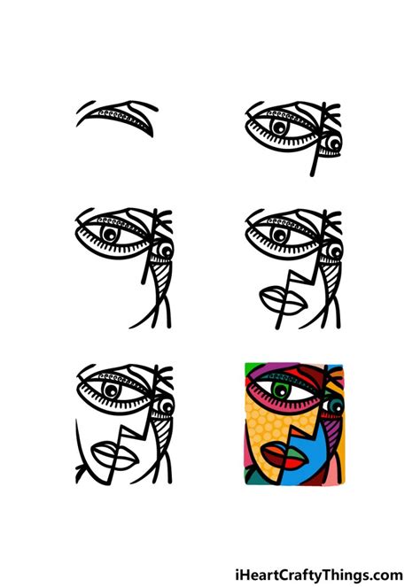 Abstract Face Drawing How To Draw An Abstract Face Step By Step
