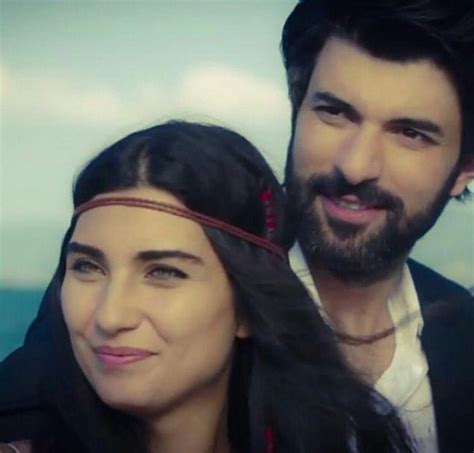 Tuba Buyukustun As Elif And Engin Aky Rek As Mer At The Wedding In The Turkish Tv Series Kara