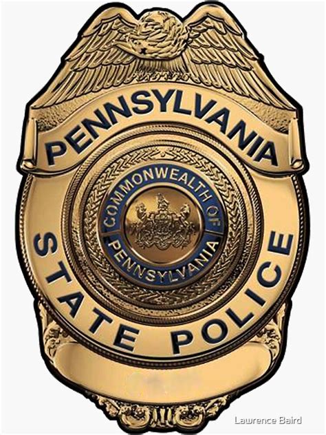 Pennsylvania State Police Sticker For Sale By Lawrencebaird Redbubble