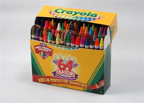 Crayola Marks 64 Count Boxs 50th Birthday With New Colors