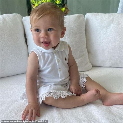Collection with 564 high quality pics. Anna Kournikova shares a cute photo of her gorgeous baby ...