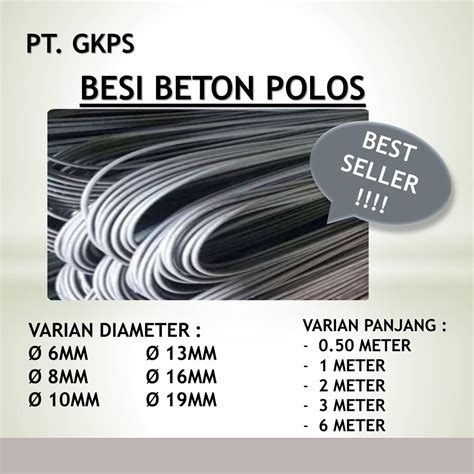 Jual Besi Beton Polos Diameter 6mm X 2 Meter Shopee Indonesia