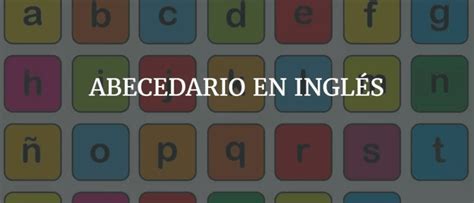 New Abecedario En Ingles Con Ejemplos Simple Meda