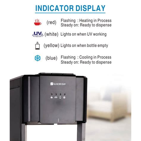 Glacier Bay Ly Matte Black And Stainless Steel Bottom Load Water Dispenser Discounttoday Net