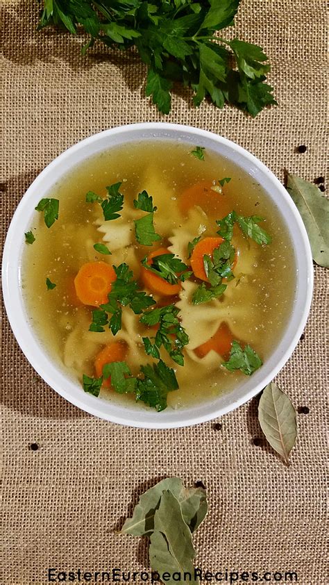 Of course homemade is great; Chicken broth - Eastern European Recipes