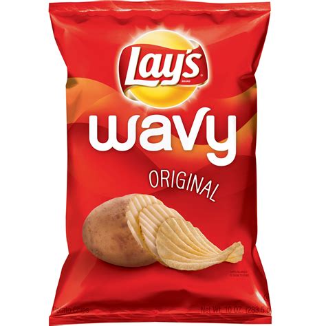 Lays Wavy Original Potato Chips Shop Chips At H E B