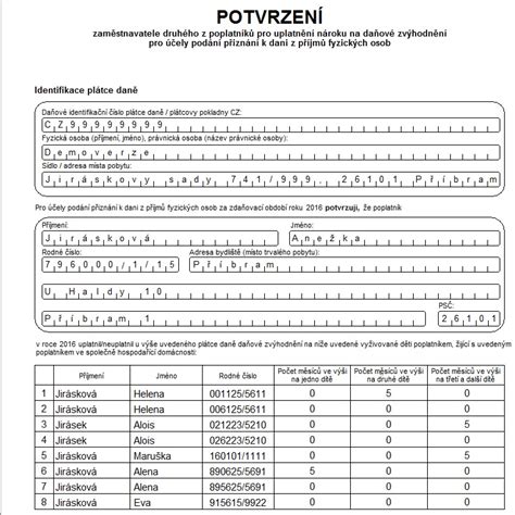 Pokud naše polovička vydělává jako stačí doplnit vlastní údaje místo zvýrazněných (tučných) pasáží a máme čestné prohlášení, sleva na dítě potom bývá odečtena z daňových záloh. Brambory důchod závod potvrzení sleva na dítě formulář ...