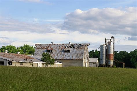 Old Barn And Silos Photograph By Fon Denton Fine Art America