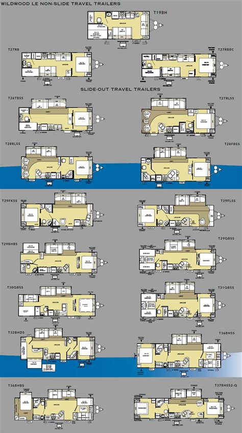 2021 forest river wildwood rvs for sale near you. Forest River Wildwood travel trailer - floorplans