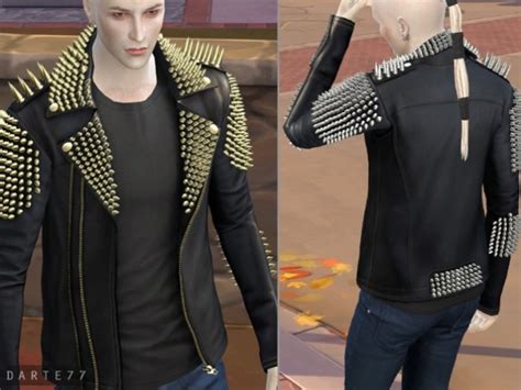Studded Leather Jacket At Darte77 Sims 4 Updates