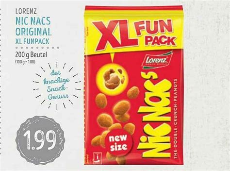 Lorenz Nic Nacs Original Xl Funpack 200g Beutel Angebot Bei Edeka Struve