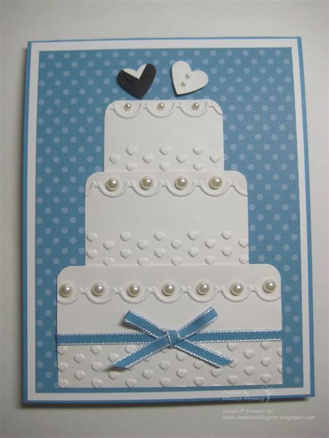 Cake servers & knives table decor candles & holders. Danee's Stampin' Delights: Wedding Cake Card
